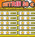 slika srečka Hitrih 50 sprednja stran