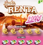 slika srečka Huda renta sprednja stran
