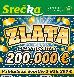 Zlata-sprednja stran srečke