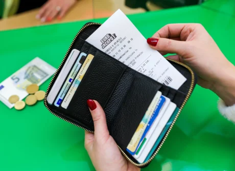 Eurojackpot potrdilo v denarnici
