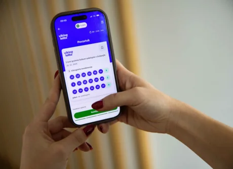 Igranje Vikinglotta prek mobilne aplikacije